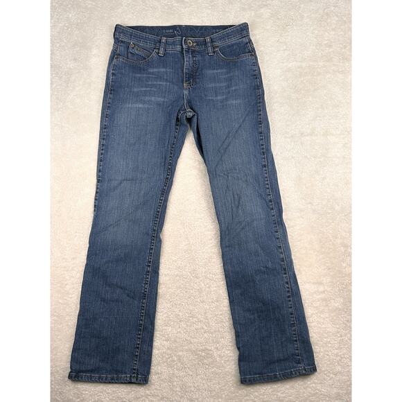 Wrangler Q-Baby Jeans Women's 7/8 X32 Dark Blue Bootcut No Gap Waistband WRQ20TS - Picture 1 of 8